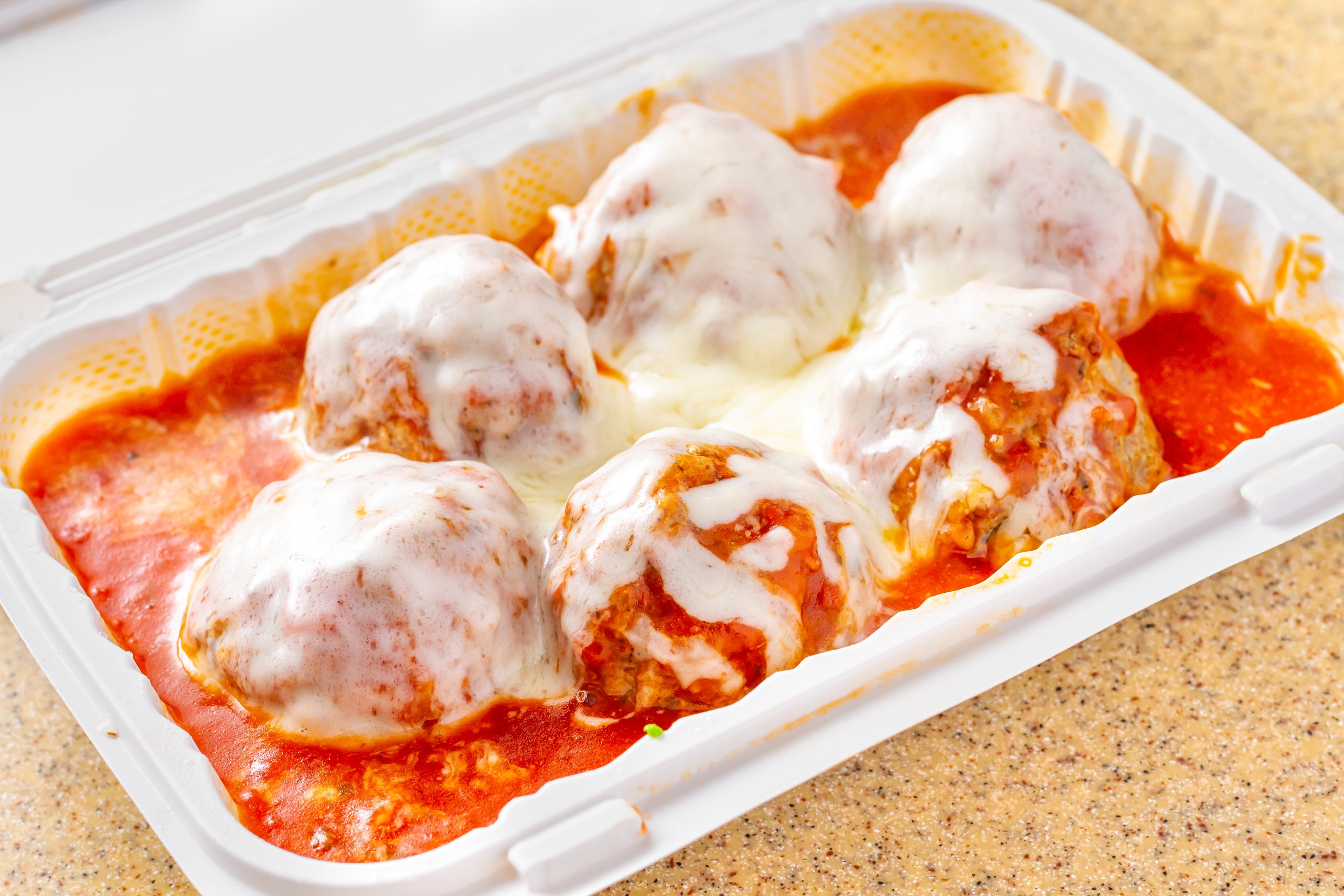 Cheesy Meatballs.