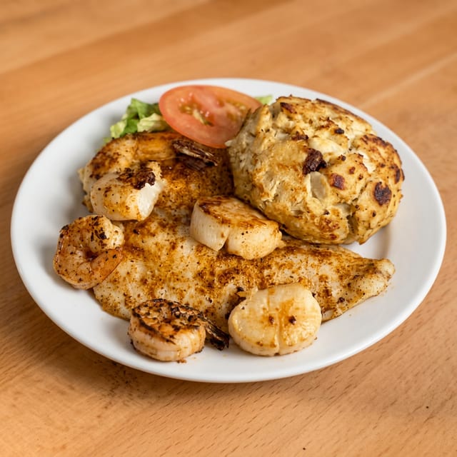 Fried Seafood Platter (Entree).