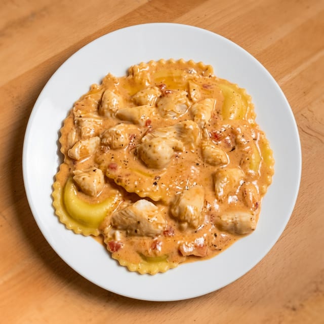 Crab Ravioli (Pasta).